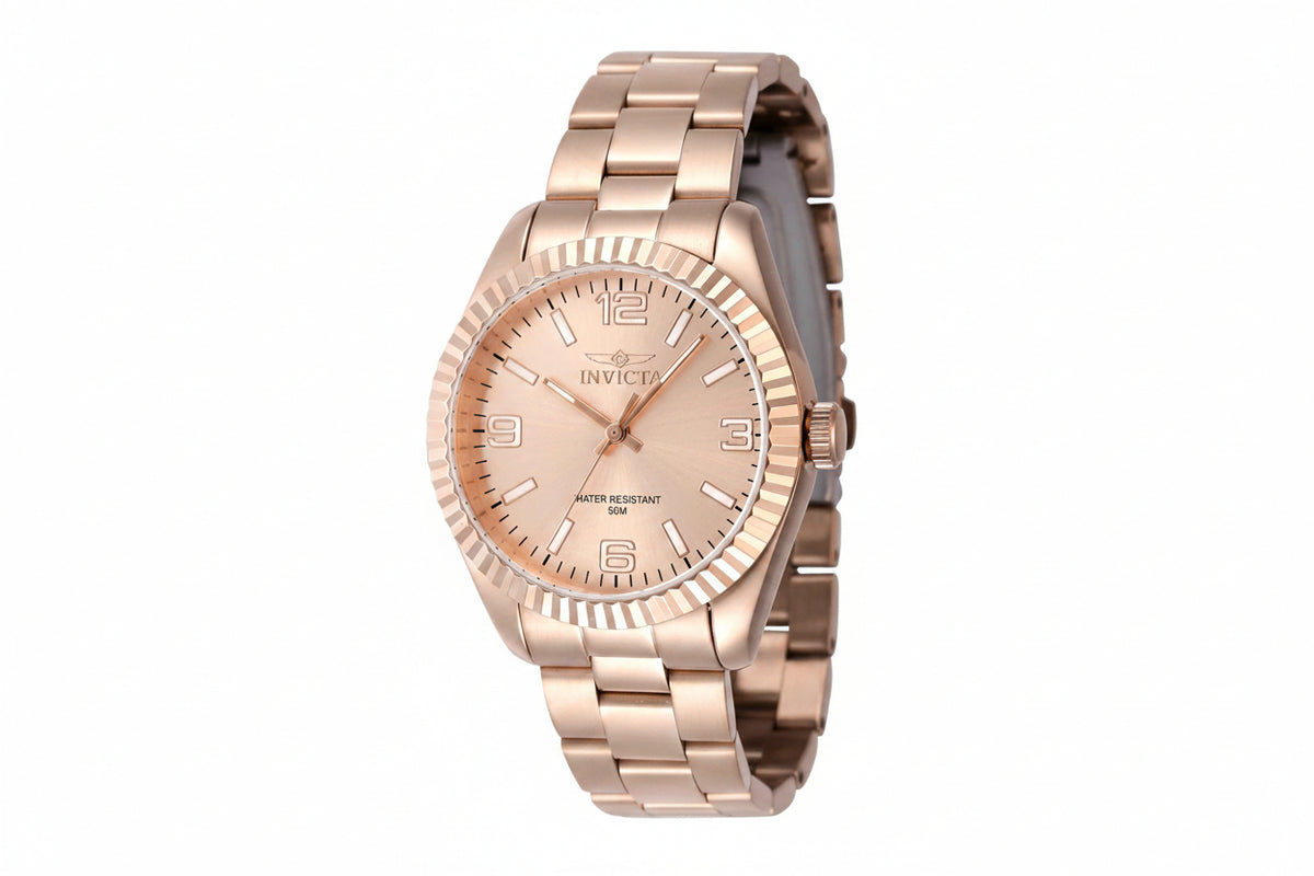 Invicta Women's 47477 Specialty Quartz 3 Hand Rose Gold Dial Watch ...